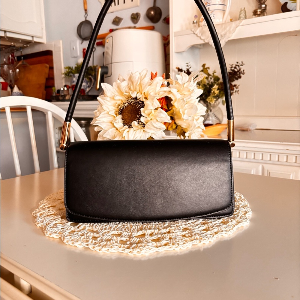 MMS DESIGN BLACK RECTANGLE HANDBAG PURSE